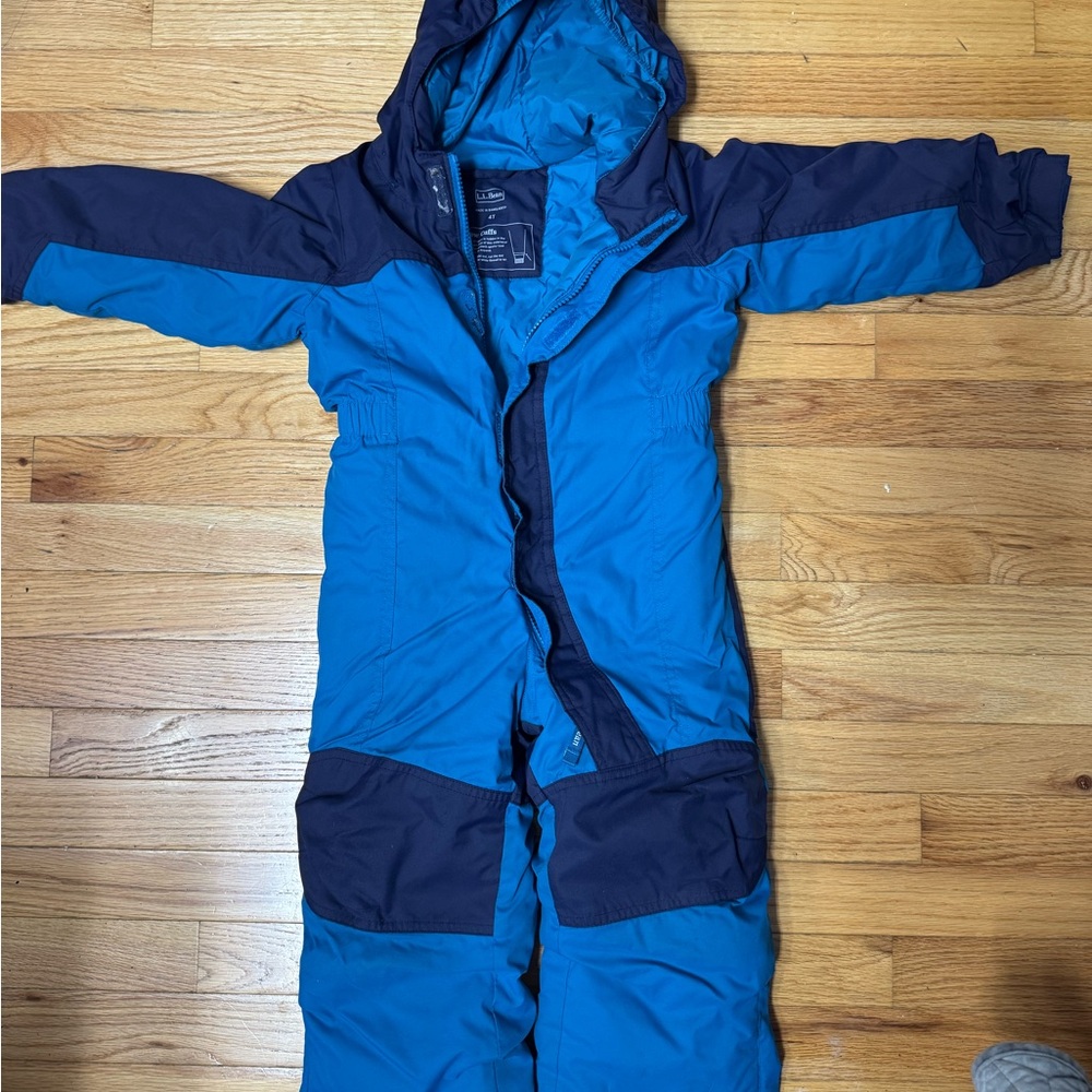 L.L. Bean Kids Blue and Navy Snowsuit
